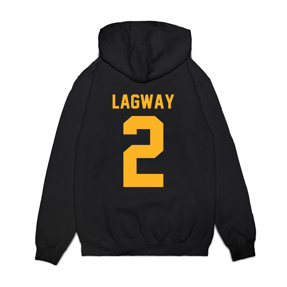 Baylor - NCAA Football : DJ Lagway - Vintage Helmet Premium Hooded Sweatshirt