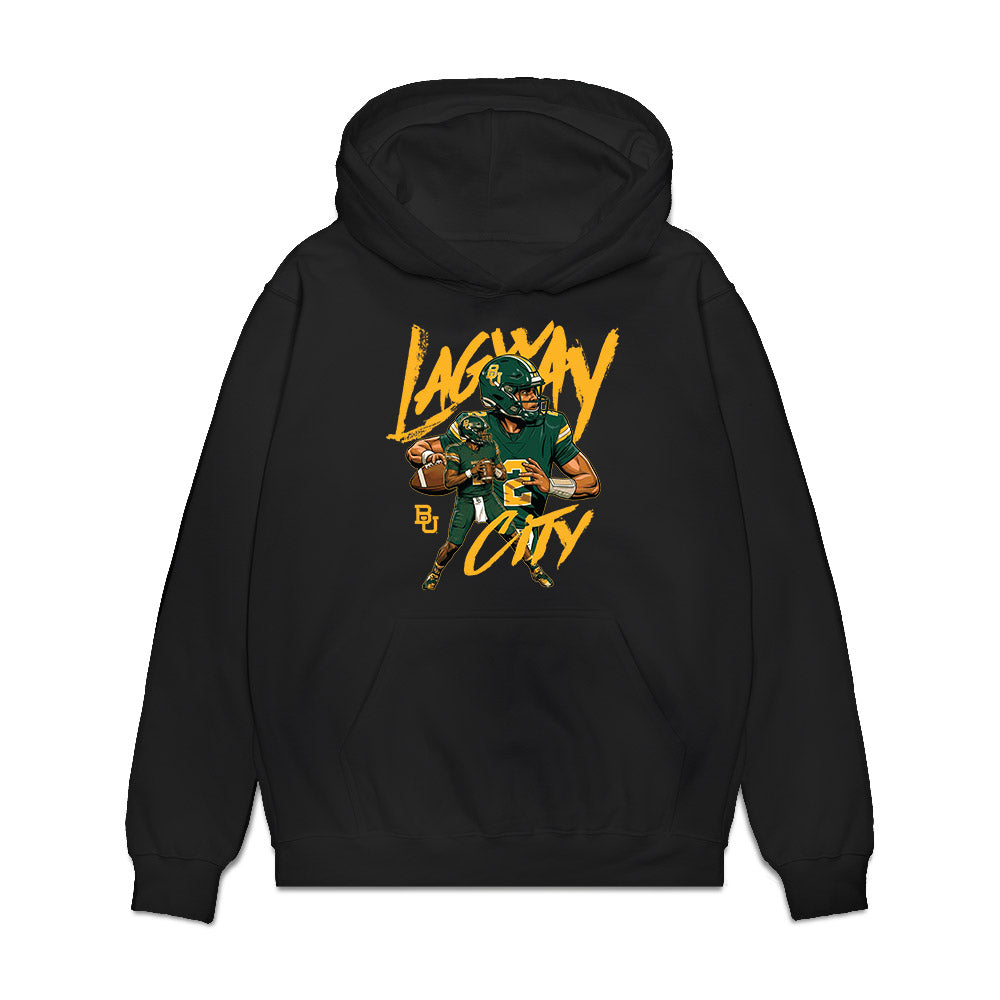 Baylor - NCAA Football : DJ Lagway - Caricature Premium Hooded Sweatshirt