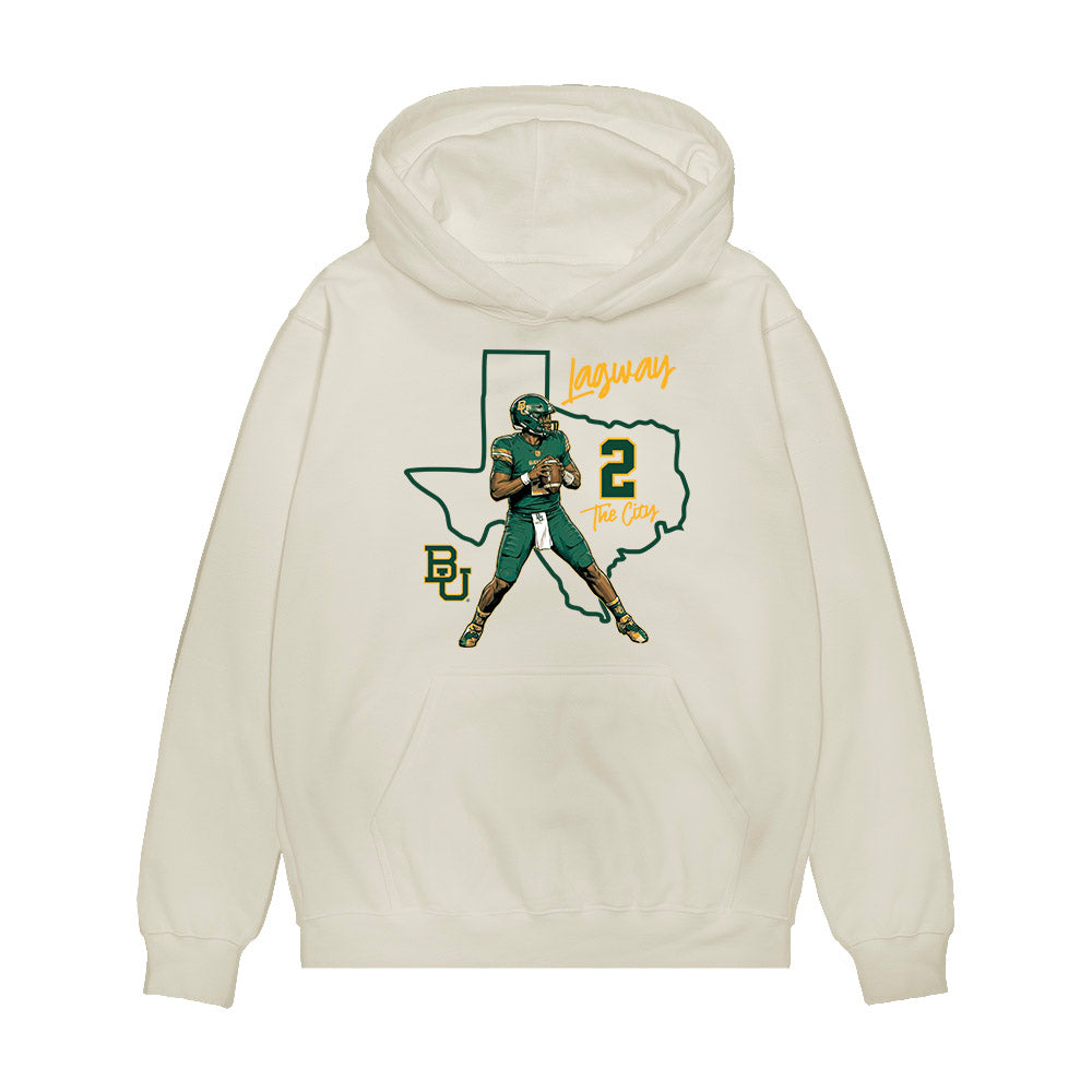 Baylor - NCAA Football : DJ Lagway - Caricature Premium Hooded Sweatshirt