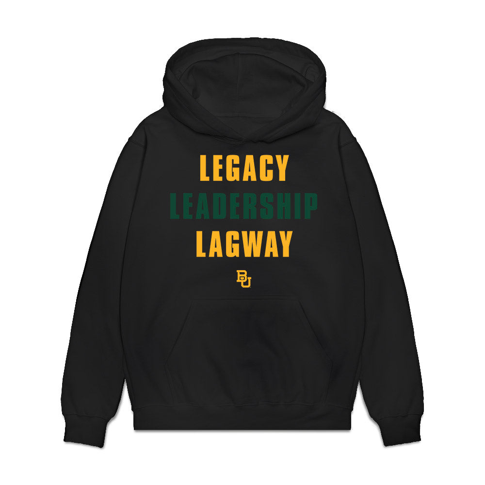 Baylor - NCAA Football : DJ Lagway - Legacy Leadership Lagway Premium Hooded Sweatshirt