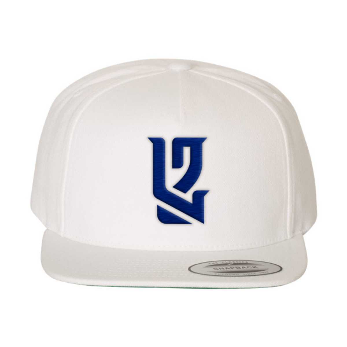 DL2 Embroidered White Snapback Hat