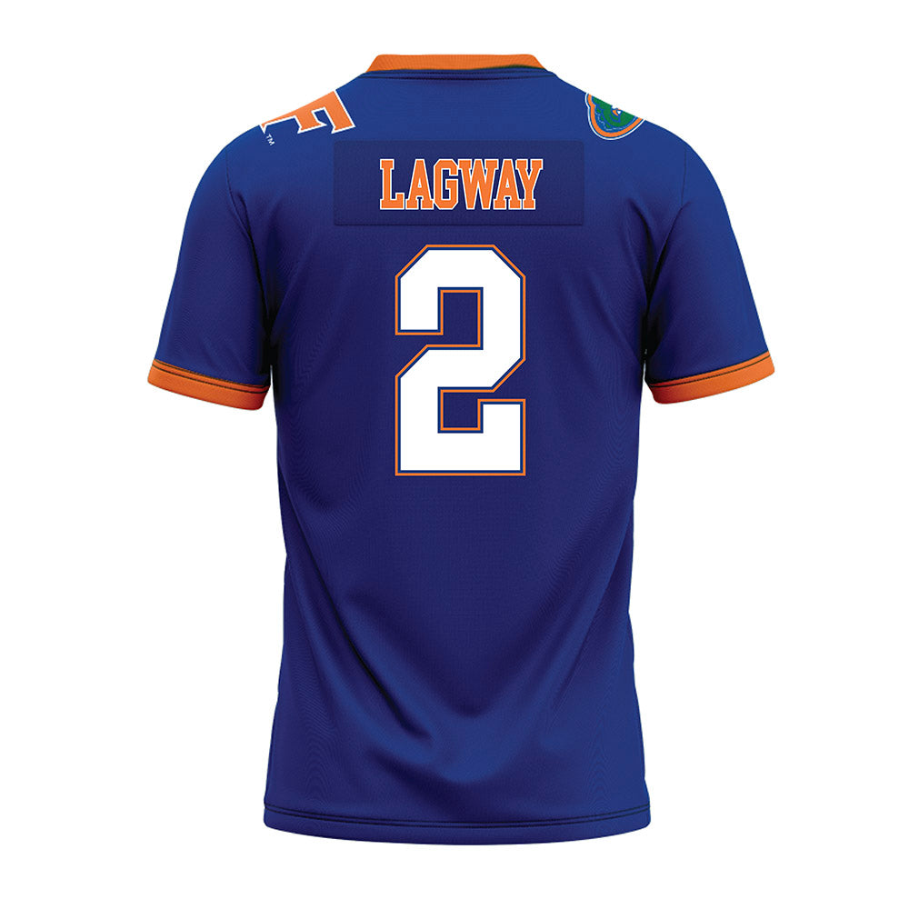 Florida - NCAA Football : DJ Lagway - Blue Premium Football Jersey-1