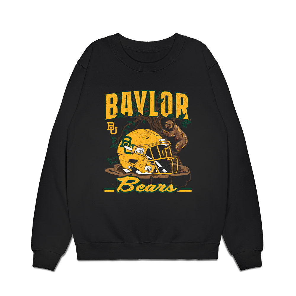 Baylor - NCAA Football : DJ Lagway - Vintage Helmet Premium Crewneck Sweatshirt